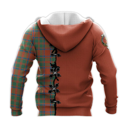 Printivon Mackintosh Ancient Tartan Hoodie Lion Rampant And Celtic Thistle Style