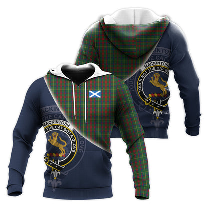 Printivon Mackintosh Hunting Tartan Scottish Crest Hoodie