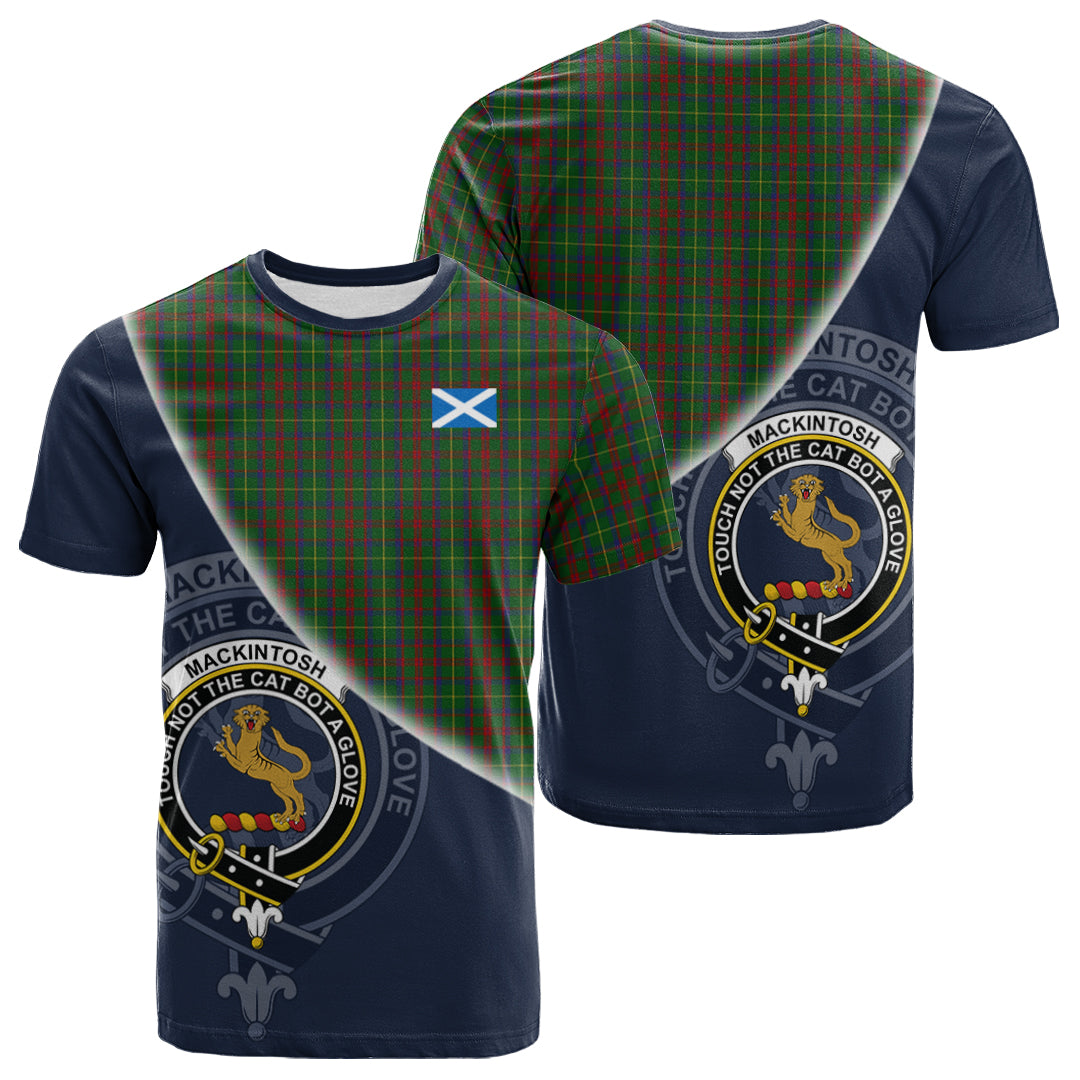 Printivon MacKintosh Hunting Tartan Scottish Crest T Shirt