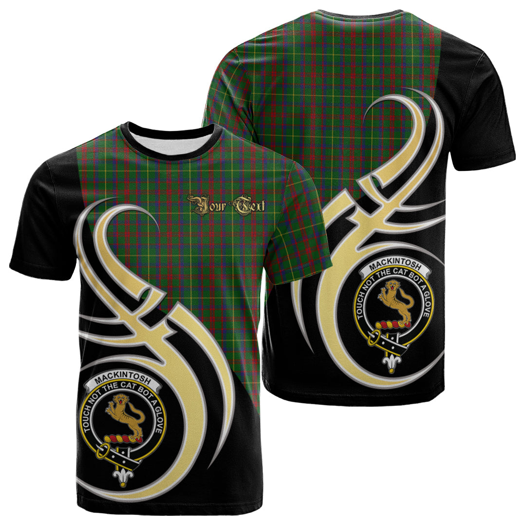 Printivon MacKintosh Hunting Tartan Crest Believe In Me T Shirt
