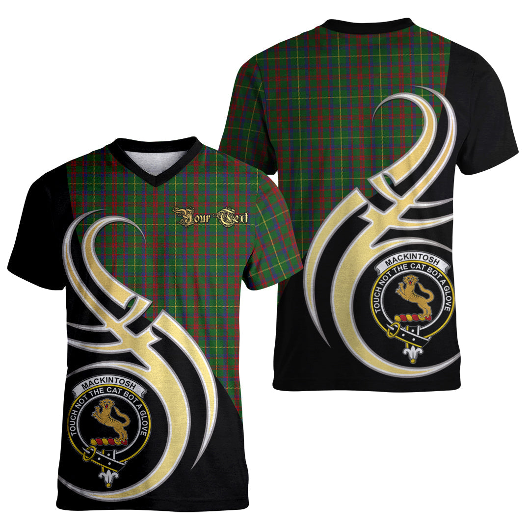 Printivon MacKintosh Hunting Tartan Crest Believe In Me T Shirt