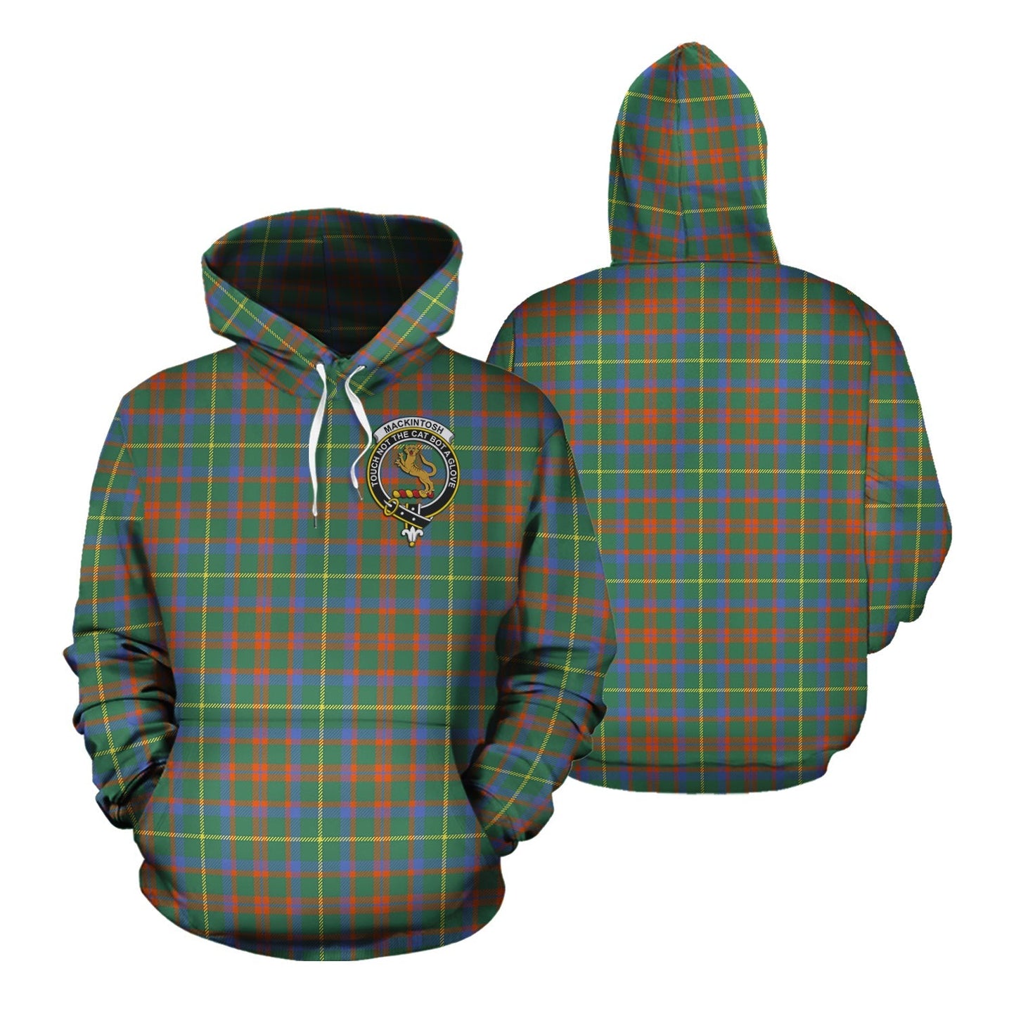 Printivon Mackintosh Hunting Ancient Tartan Hoodie