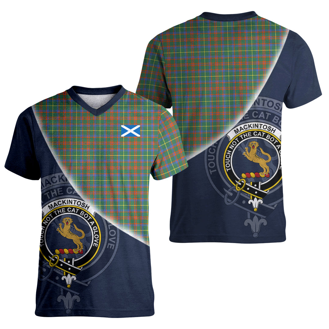 Printivon MacKintosh Hunting Ancient Tartan Scottish Crest T Shirt