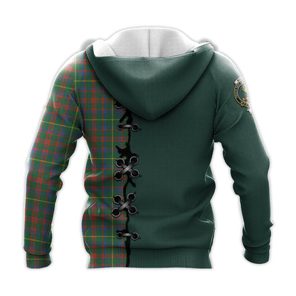 Printivon Mackintosh Hunting Ancient Tartan Hoodie Lion Rampant And Celtic Thistle Style