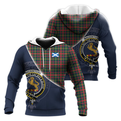 Printivon Mackintosh Hunting Modern Tartan Scottish Crest Hoodie