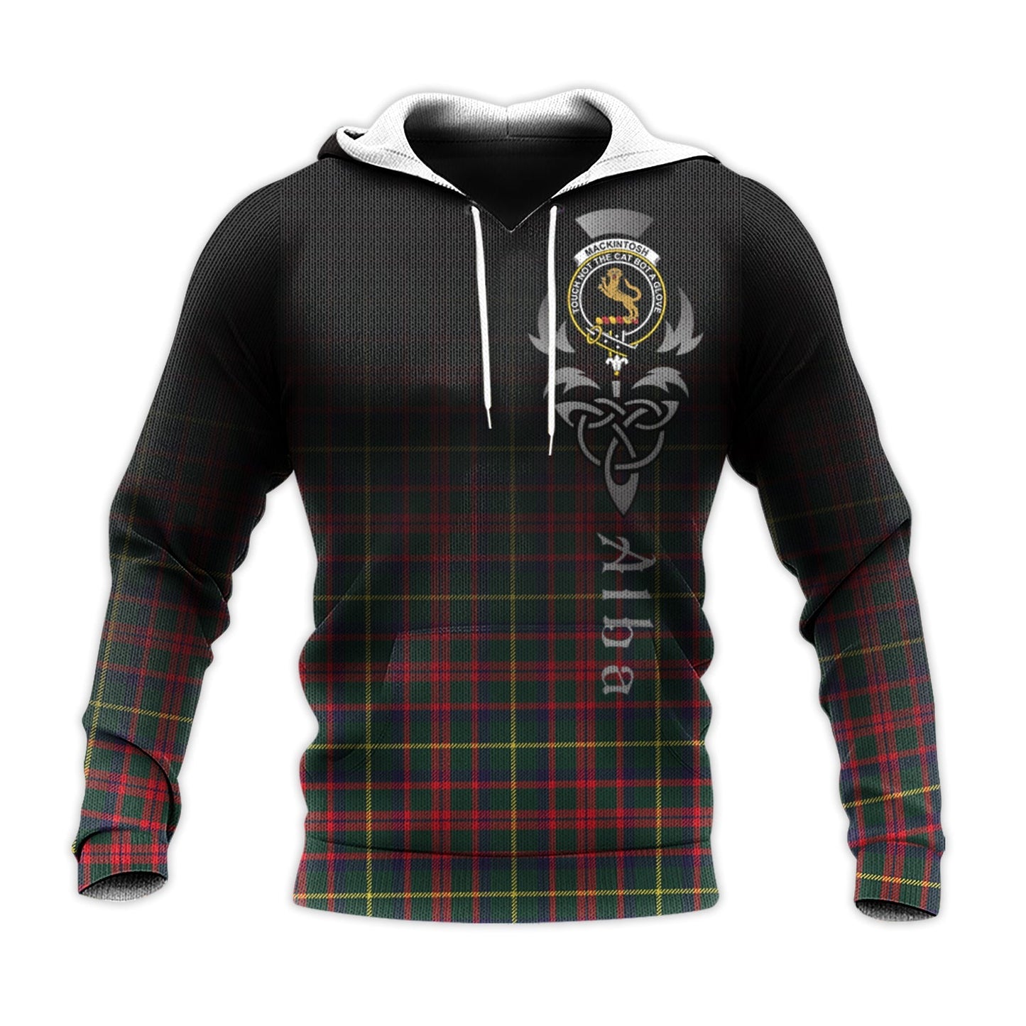 Printivon Mackintosh Hunting Modern Tartan Crest Alba Celtic Hoodie