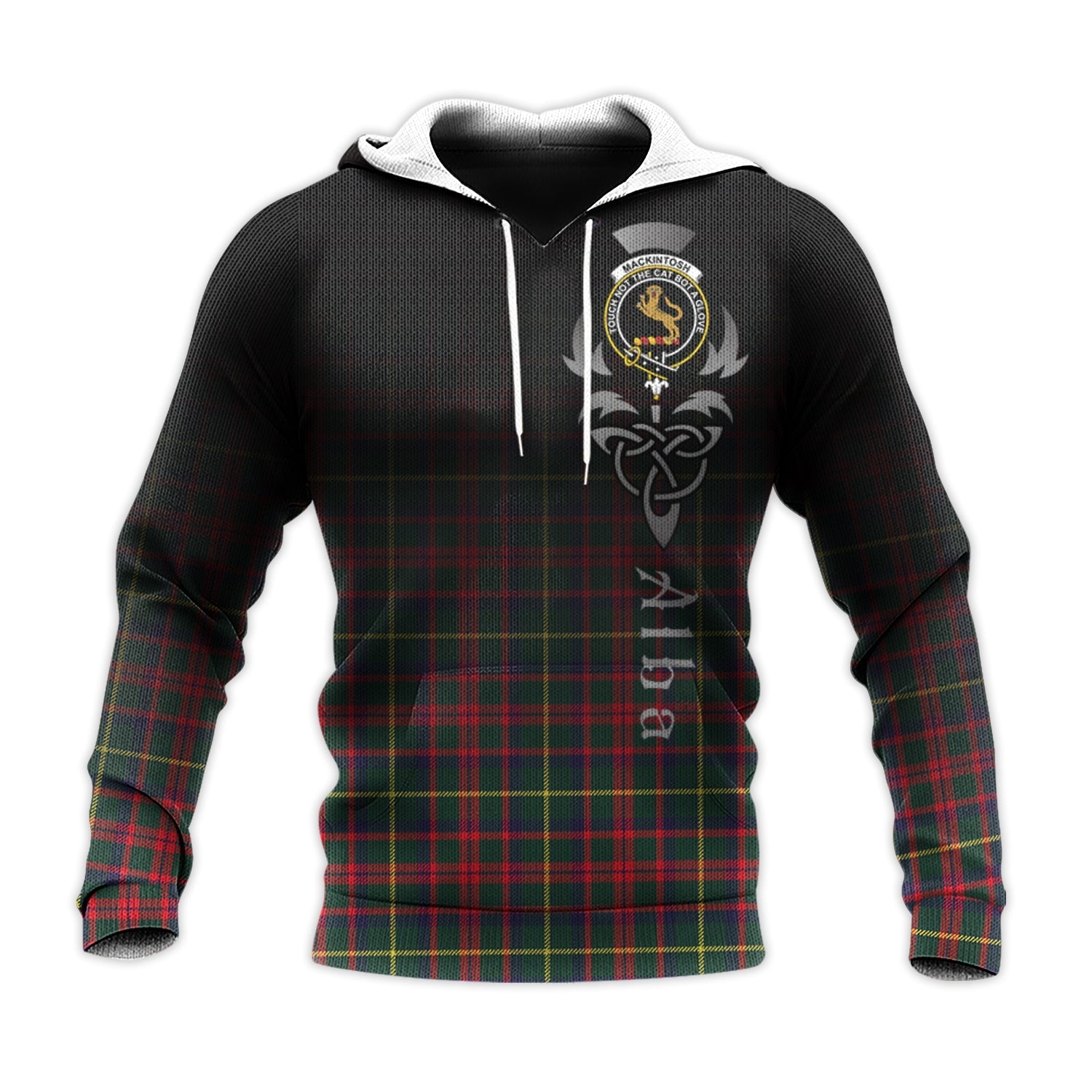 Printivon Mackintosh Hunting Modern Tartan Crest Alba Celtic Hoodie