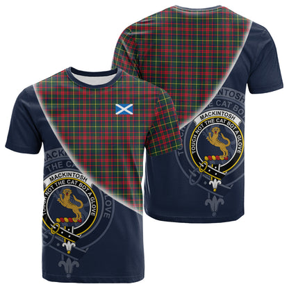 Printivon MacKintosh Hunting Modern Tartan Scottish Crest T Shirt