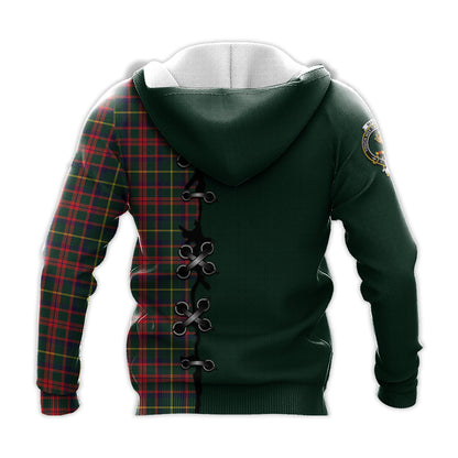 Printivon Mackintosh Hunting Modern Tartan Hoodie Lion Rampant And Celtic Thistle Style