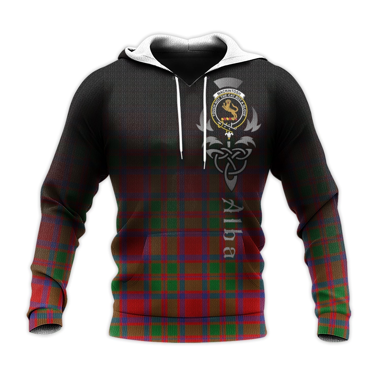 Printivon Mackintosh Modern Tartan Crest Alba Celtic Hoodie