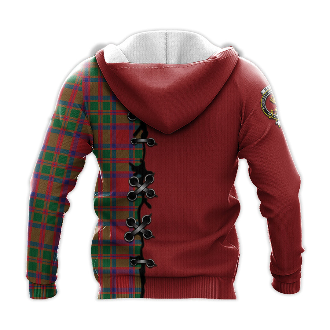 Printivon Mackintosh Modern Tartan Hoodie Lion Rampant And Celtic Thistle Style