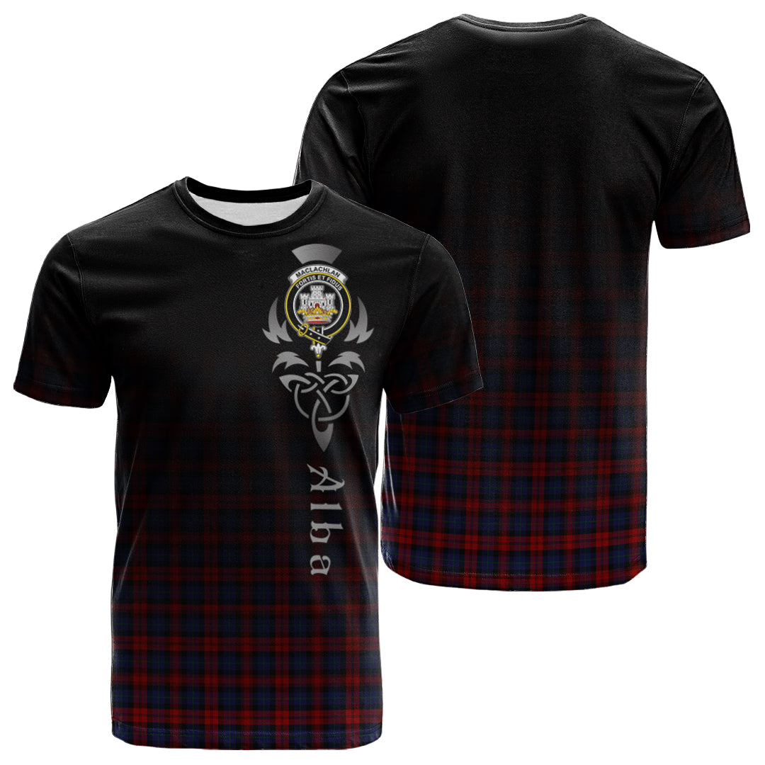Printivon MacLachlan Tartan Crest Alba Celtic T Shirt