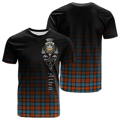 Printivon MacLachlan Ancient Tartan Crest Alba Celtic T Shirt