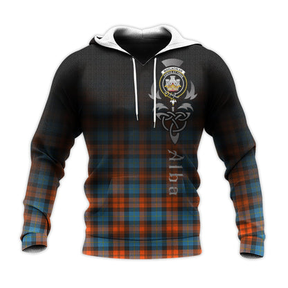 Printivon Maclachlan Ancient Tartan Crest Alba Celtic Hoodie