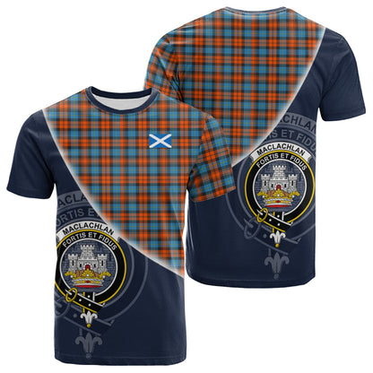Printivon MacLachlan Ancient Tartan Scottish Crest T Shirt