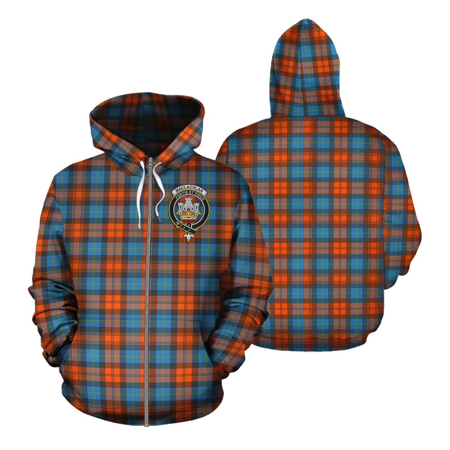 Printivon Maclachlan Ancient Tartan Hoodie