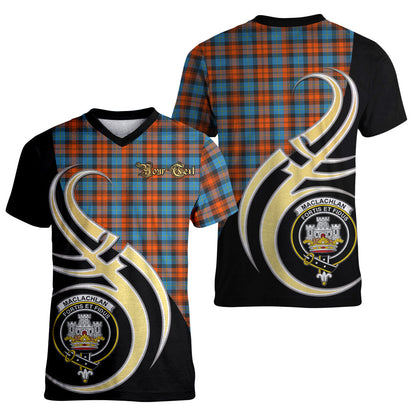 Printivon MacLachlan Ancient Tartan Crest Believe In Me T Shirt