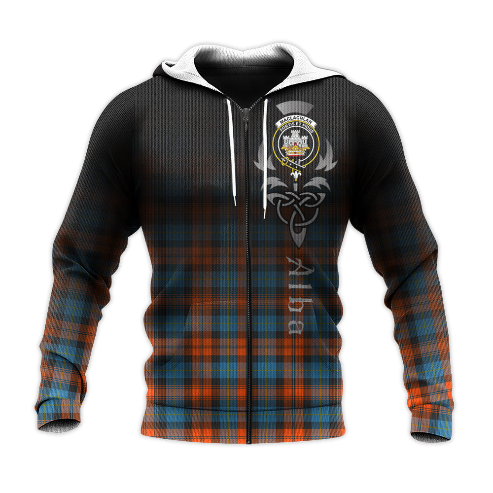 Printivon Maclachlan Ancient Tartan Crest Alba Celtic Hoodie
