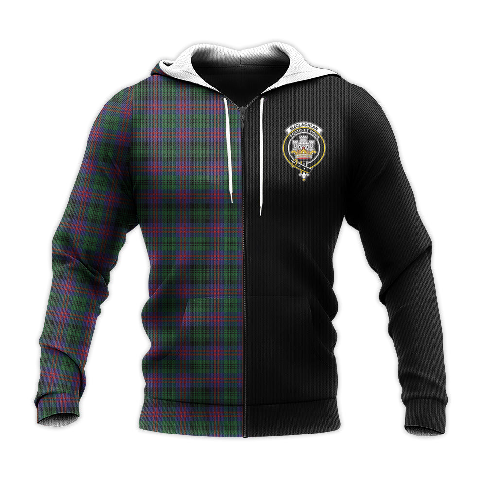 Printivon Maclachlan Hunting Tartan Personalize Half Hoodie