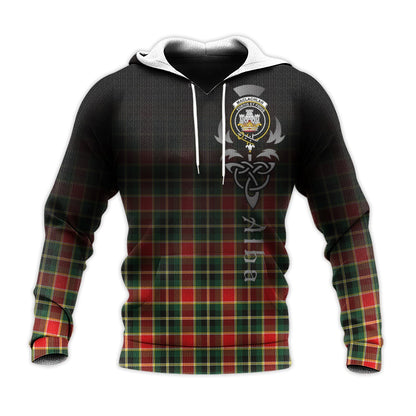 Printivon Maclachlan Hunting Modern Tartan Crest Alba Celtic Hoodie
