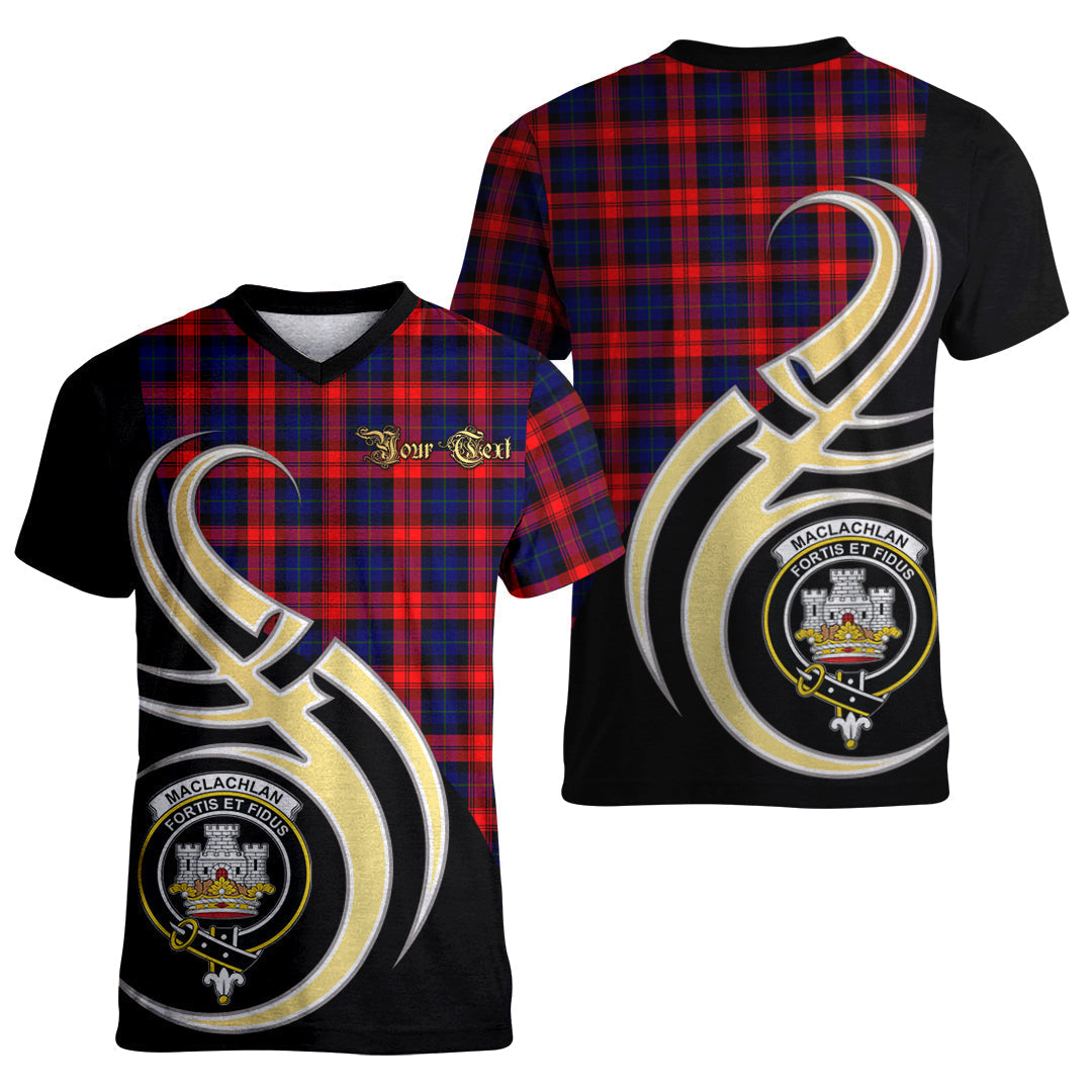 Printivon MacLachlan Modern Tartan Crest Believe In Me T Shirt