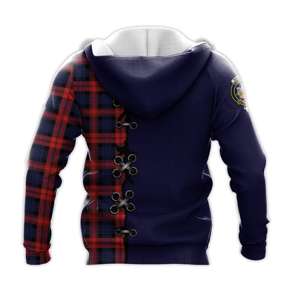 Printivon Maclachlan Modern Tartan Hoodie Lion Rampant And Celtic Thistle Style