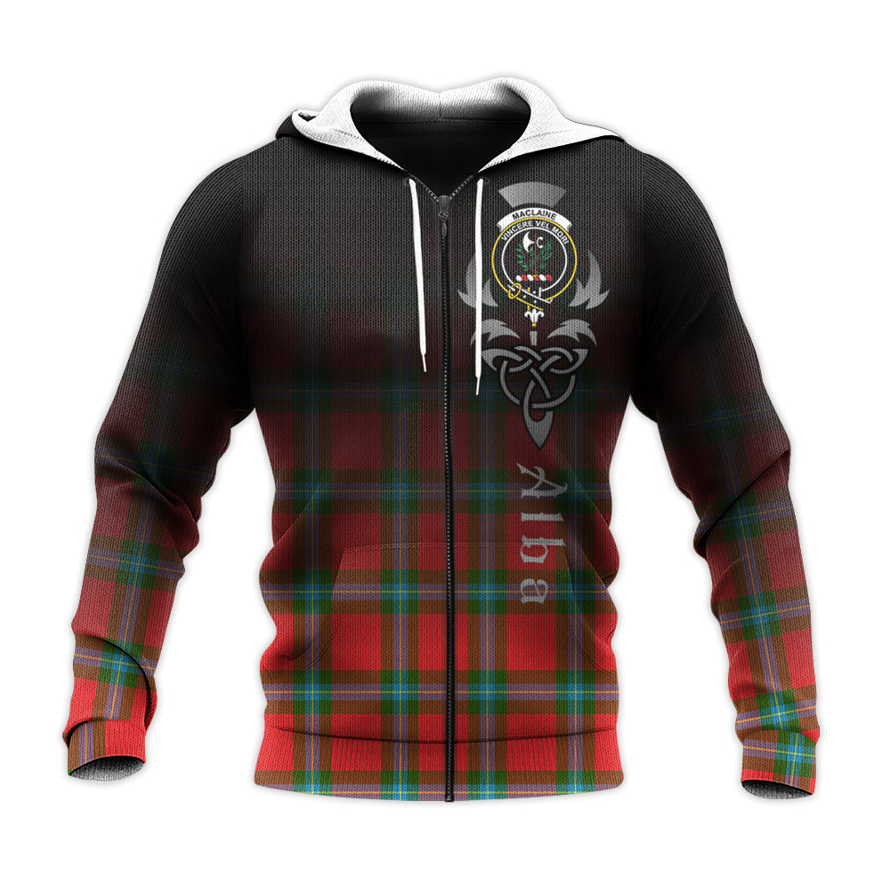 Printivon Maclaine Of Loch Buie Tartan Crest Alba Celtic Hoodie