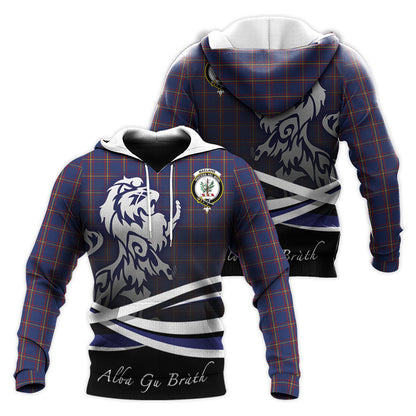 Printivon Maclaine Of Lochbuie Tartan Scottish Lion Hoodie