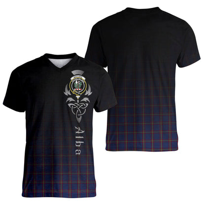 Printivon MacLaine of Lochbuie Tartan Crest Alba Celtic T Shirt