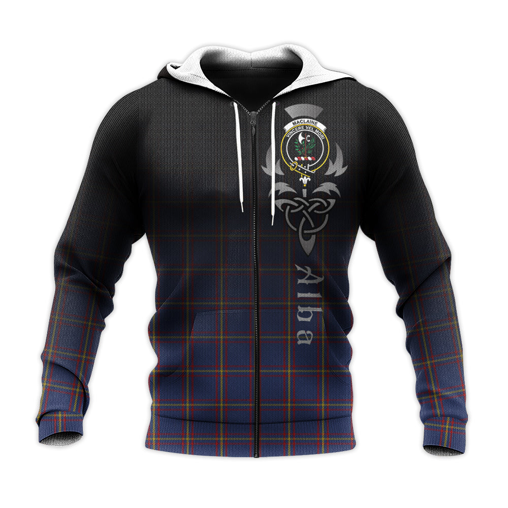 Printivon Maclaine Of Lochbuie Tartan Crest Alba Celtic Hoodie