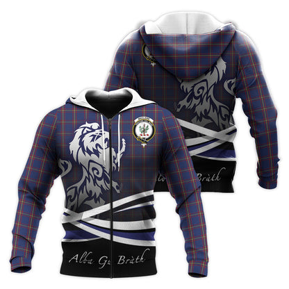 Printivon Maclaine Of Lochbuie Tartan Scottish Lion Hoodie
