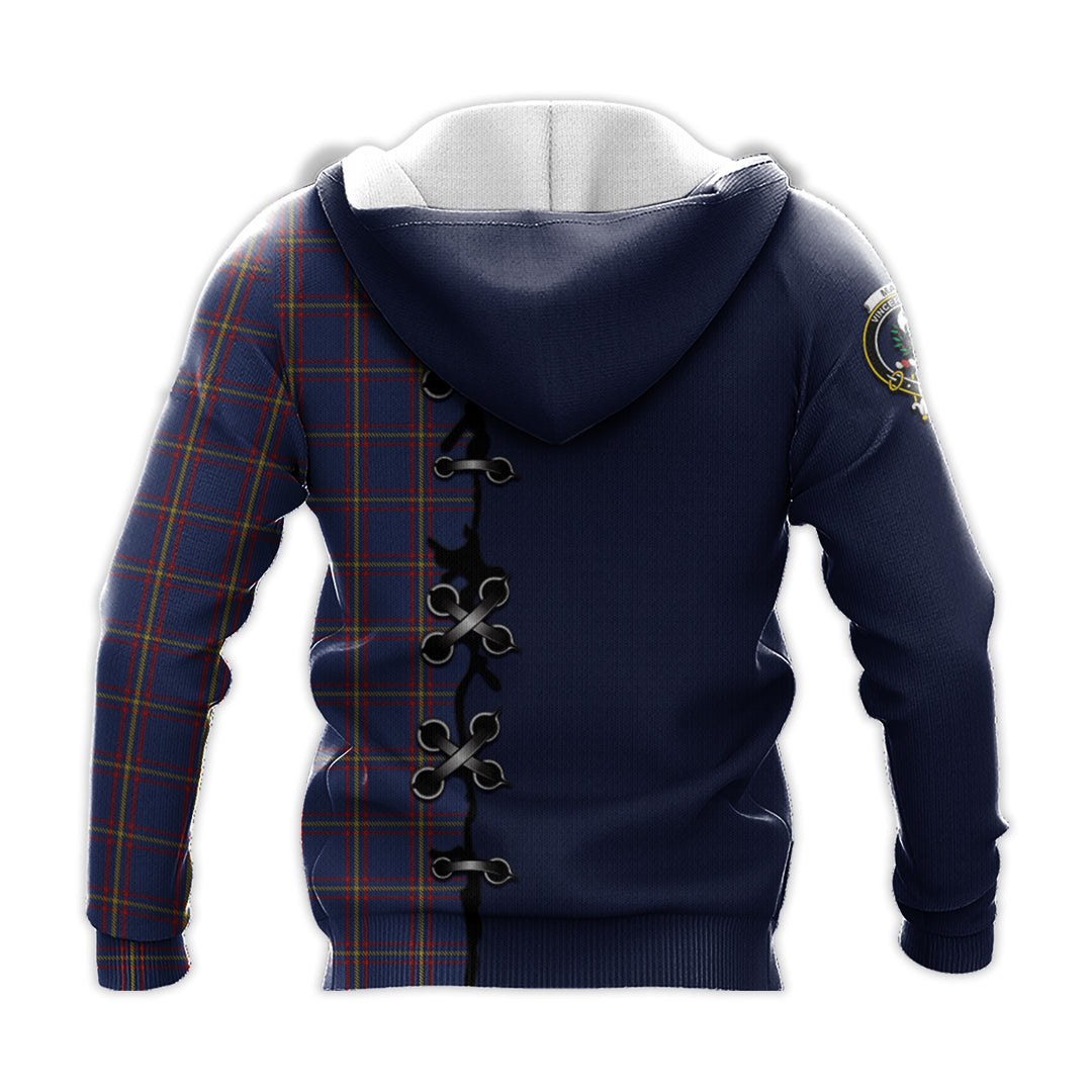Printivon Maclaine Of Lochbuie Tartan Hoodie Lion Rampant And Celtic Thistle Style
