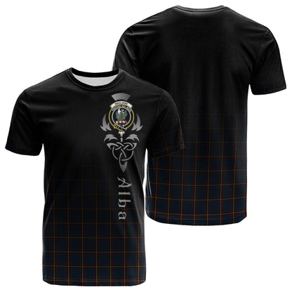 Printivon MacLaine of Lochbuie Hunting Tartan Crest Alba Celtic T Shirt