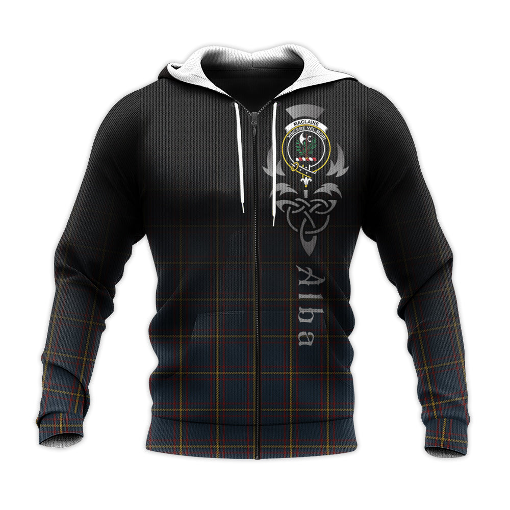 Printivon Maclaine Of Lochbuie Hunting Tartan Crest Alba Celtic Hoodie