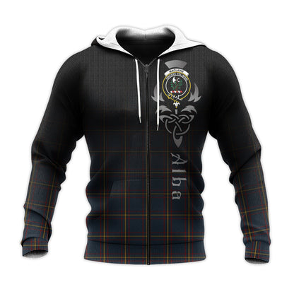 Printivon Maclaine Of Lochbuie Hunting Tartan Crest Alba Celtic Hoodie
