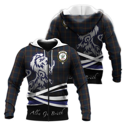 Printivon Maclaine Of Lochbuie Hunting Tartan Scottish Lion Hoodie