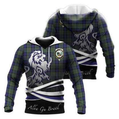Printivon Maclaren Tartan Scottish Lion Hoodie