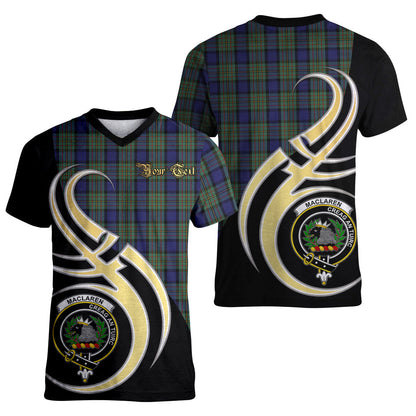 Printivon MacLaren Tartan Crest Believe In Me T Shirt