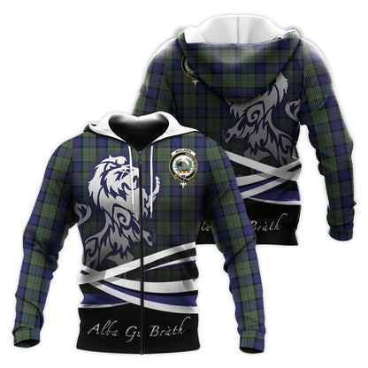 Printivon Maclaren Tartan Scottish Lion Hoodie