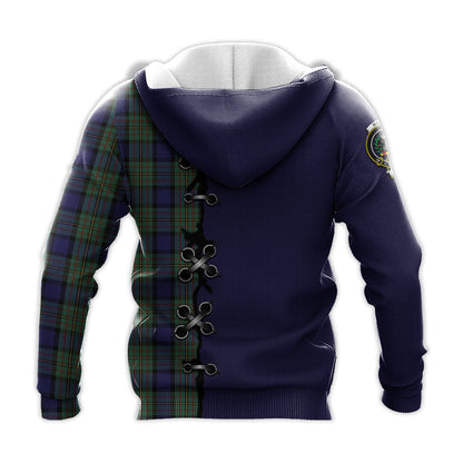 Printivon Maclaren Tartan Hoodie Lion Rampant And Celtic Thistle Style