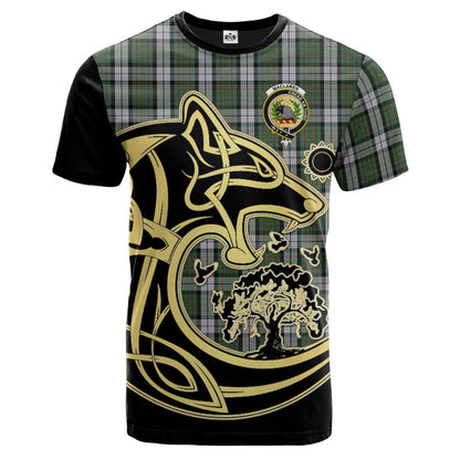Printivon MacLaren Dress Crest Celtic Wolf Tartan T Shirt Custom Your Text