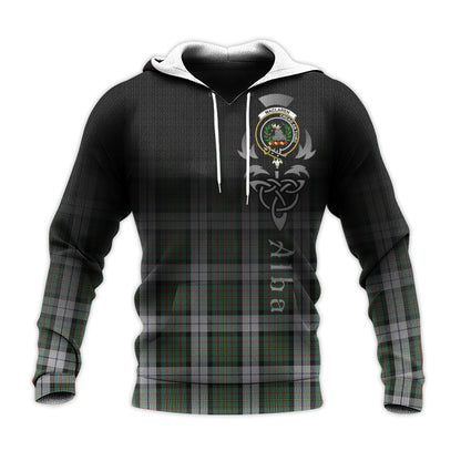 Printivon Maclaren Dress Tartan Crest Alba Celtic Hoodie