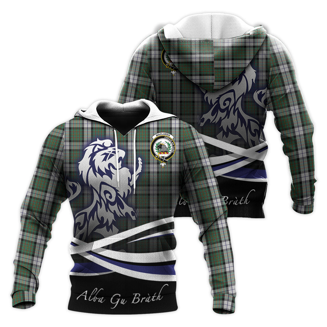 Printivon Maclaren Dress Tartan Scottish Lion Hoodie