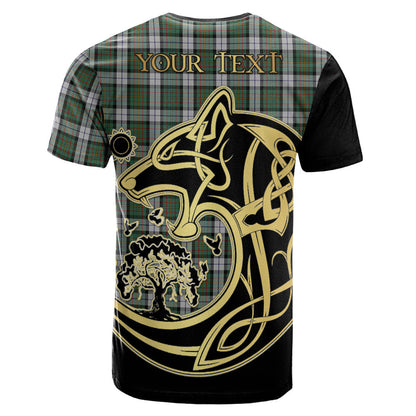 Printivon MacLaren Dress Crest Celtic Wolf Tartan T Shirt Custom Your Text