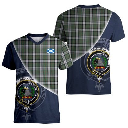 Printivon MacLaren Dress Tartan Scottish Crest T Shirt