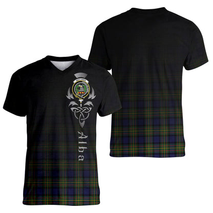 Printivon MacLaren Modern Tartan Crest Alba Celtic T Shirt