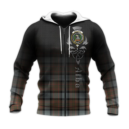 Printivon Maclaren Weathered Tartan Crest Alba Celtic Hoodie