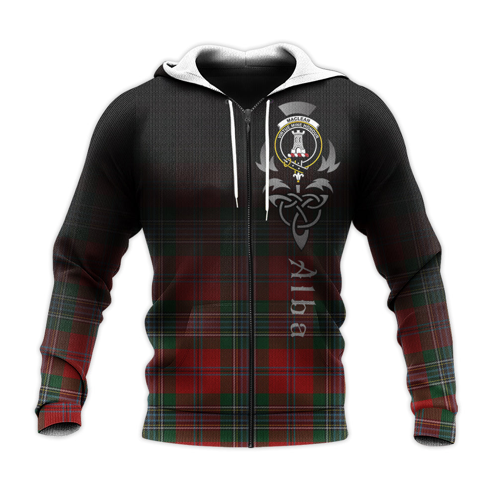 Printivon Maclean Tartan Crest Alba Celtic Hoodie