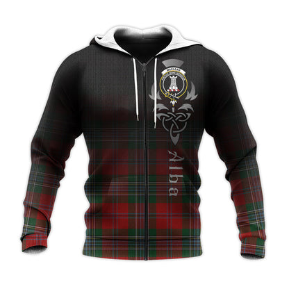 Printivon Maclean Tartan Crest Alba Celtic Hoodie