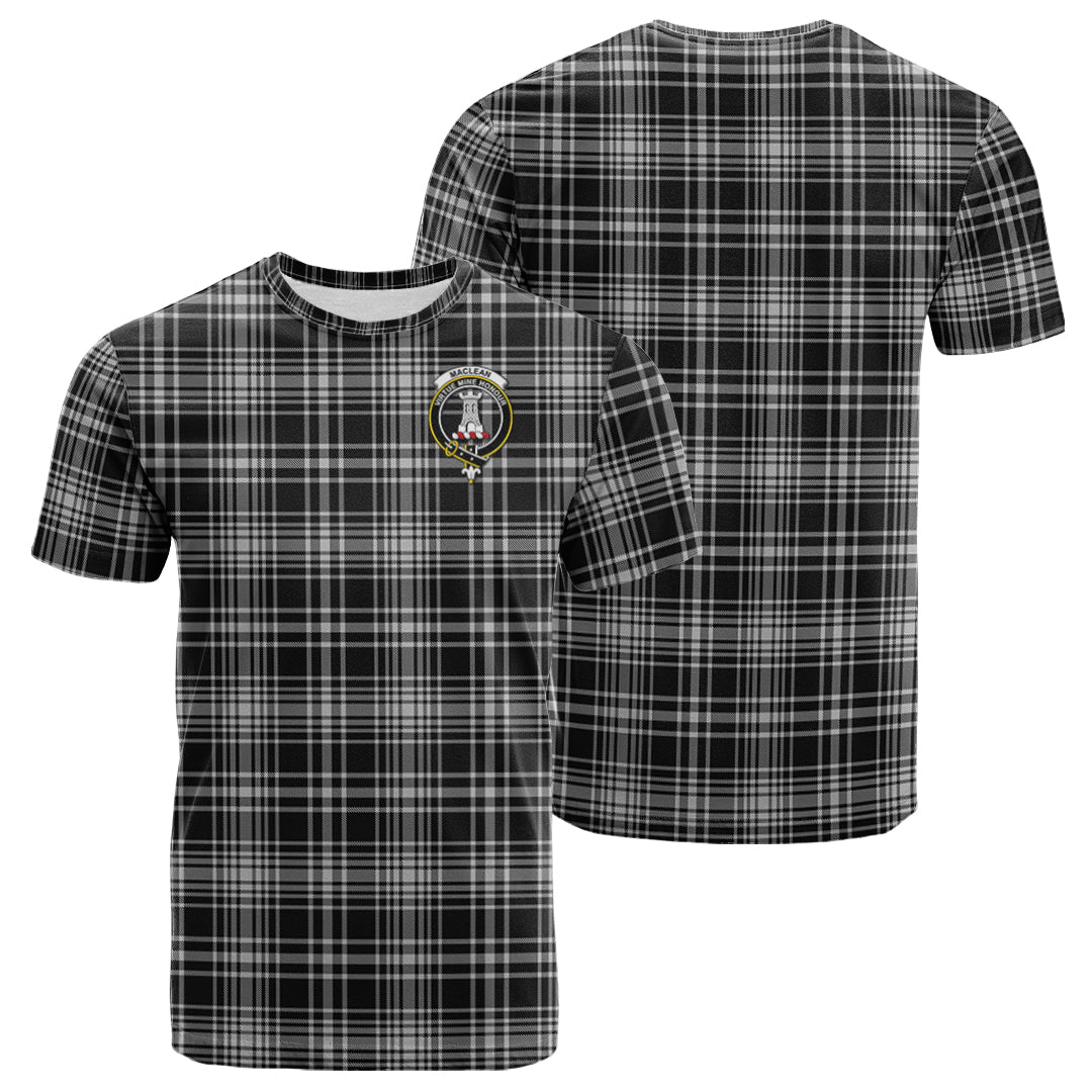 Printivon MacLean Black and White Tartan T Shirt